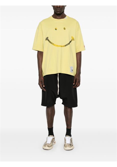 smily face printed tee man yellow MAISON MIHARA YASUHIRO | J14TS782YELLOW